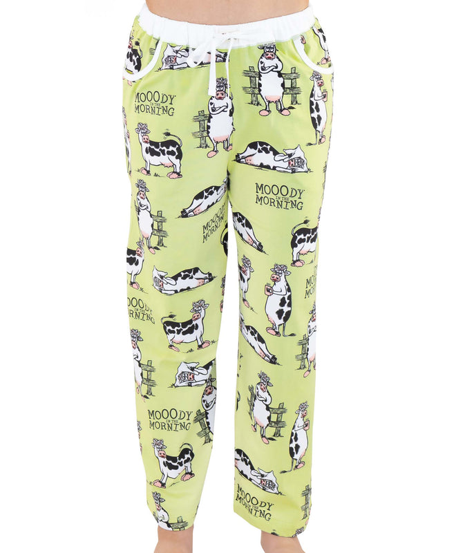 Moody in Morning Green Women's PJ Set (top and bottom)