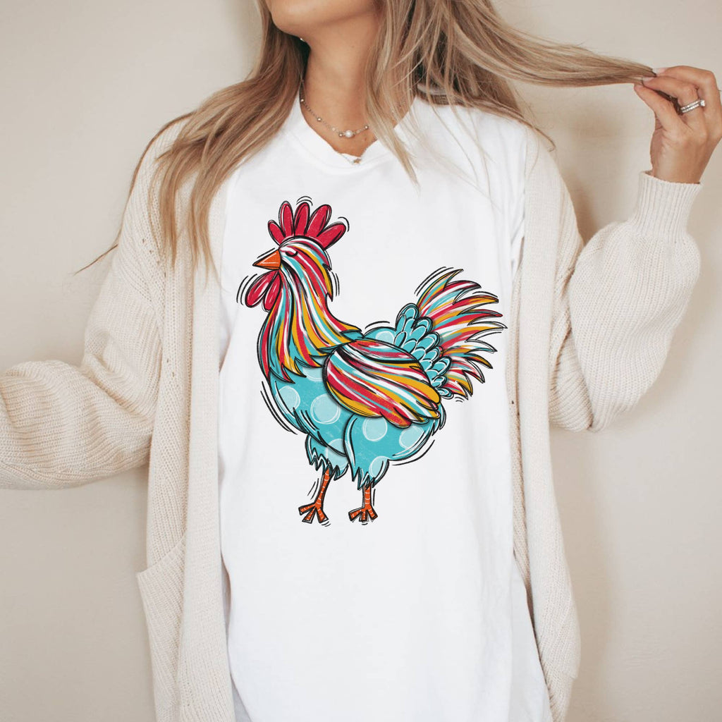 Vibrant Rooster - Gray Only