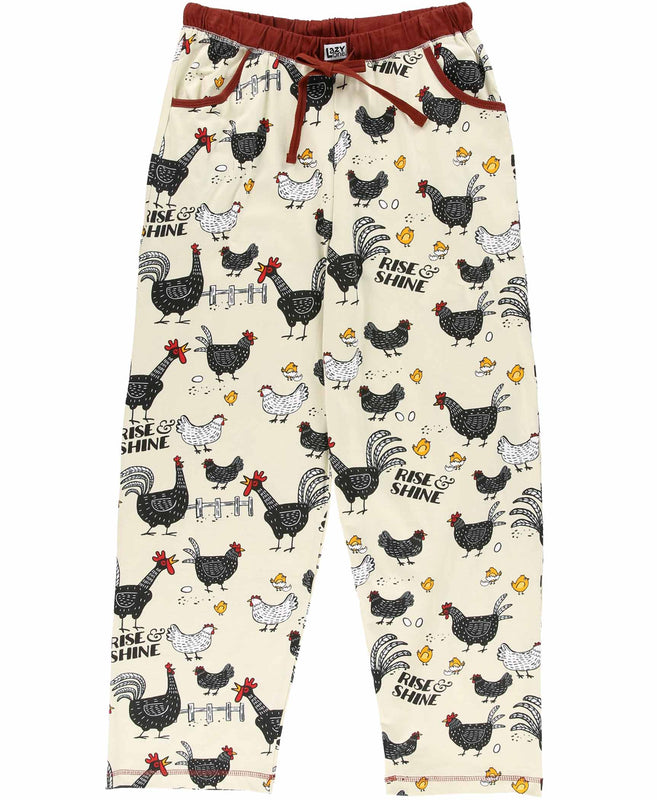 Rise & Shine Chicken Women's Regular Fit PJ SET (Shirt & Pants)
