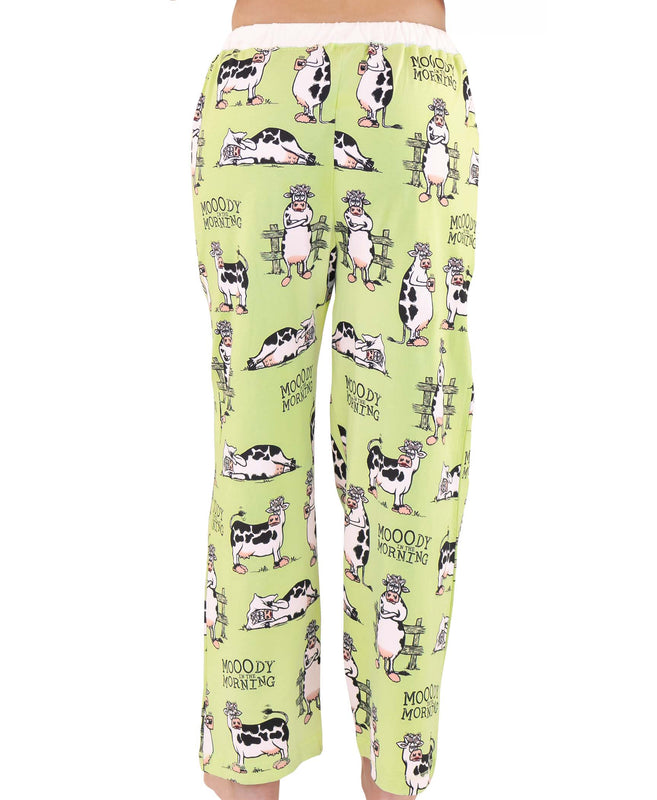 Moody in Morning Green Women's PJ Set (top and bottom)