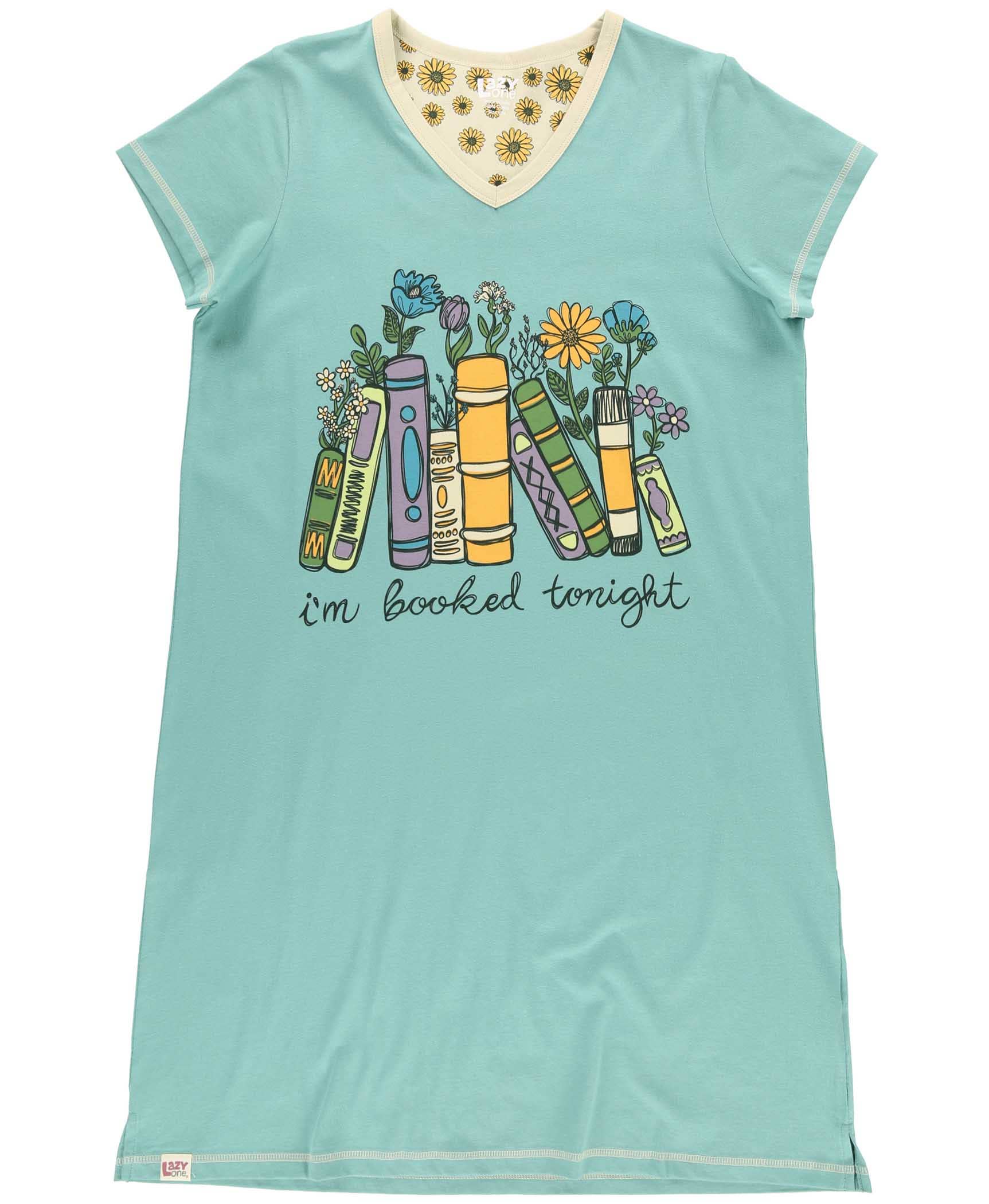 Booked V-Neck Nightshirt