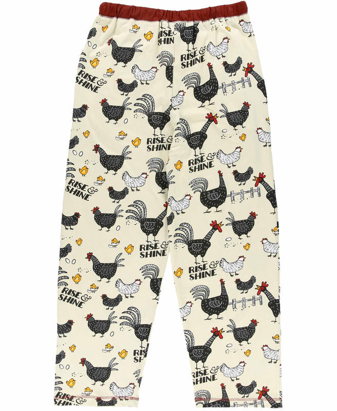 Rise & Shine Chicken Women's Regular Fit PJ SET (Shirt & Pants)