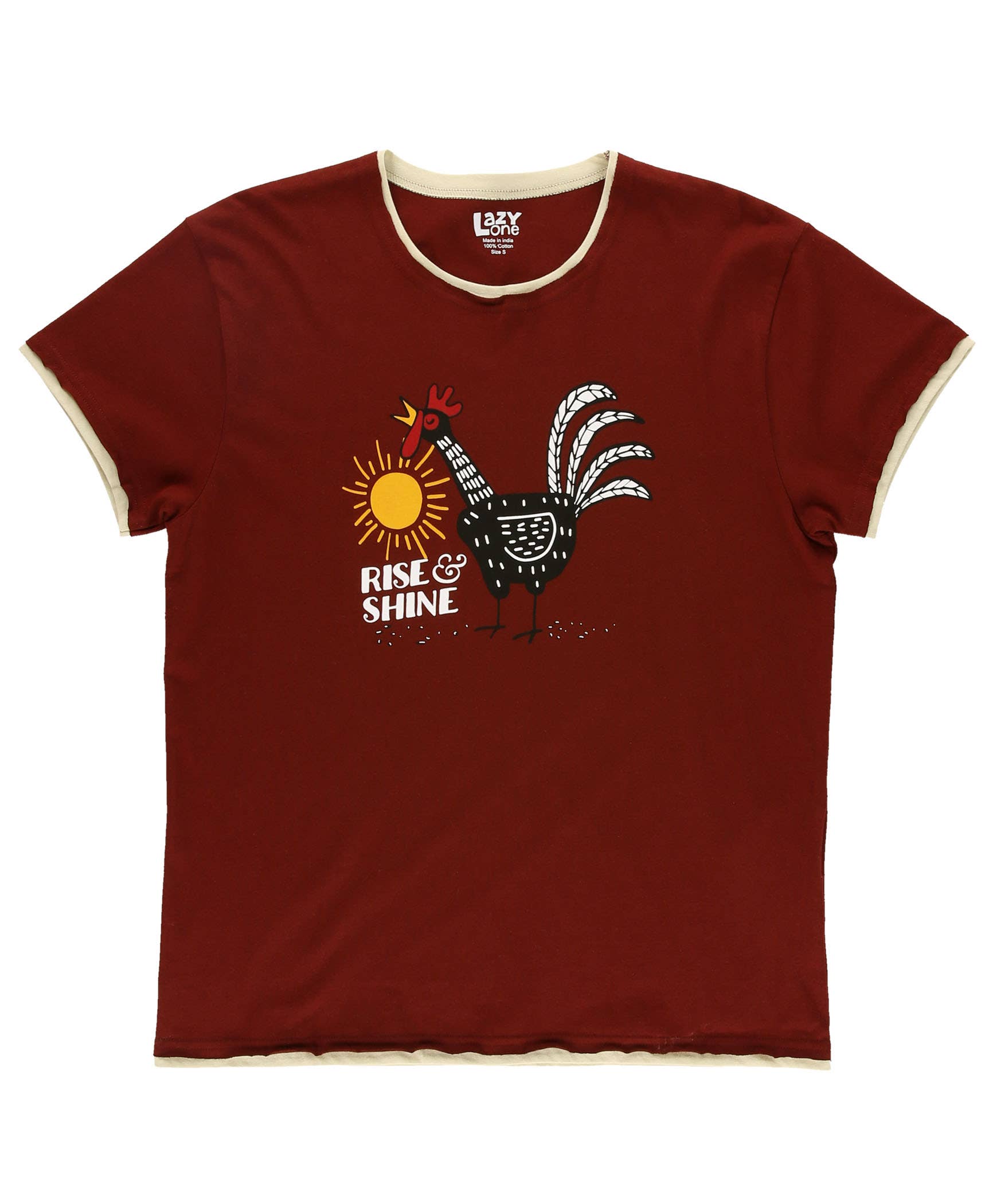 Rise & Shine Chicken Women's Regular Fit PJ SHIRT ONLY